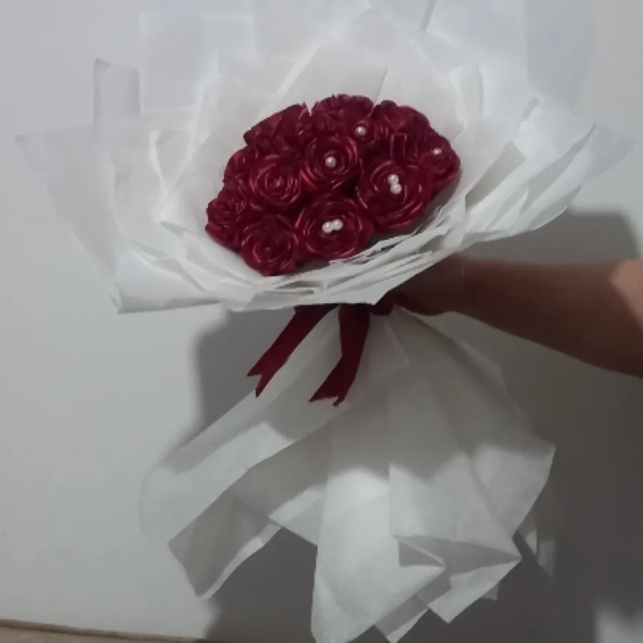 دسته گل مرواریدی لاکچری