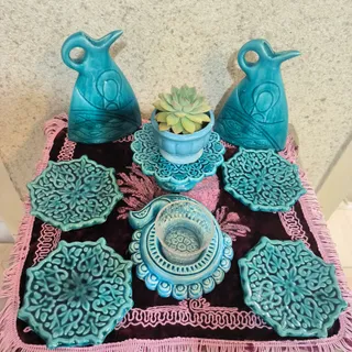 ست هفت سین سرامیکی فیروزه