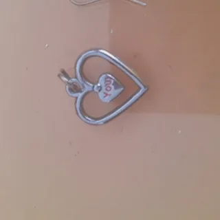 پلاک قلب رنگ ثابت و شیک