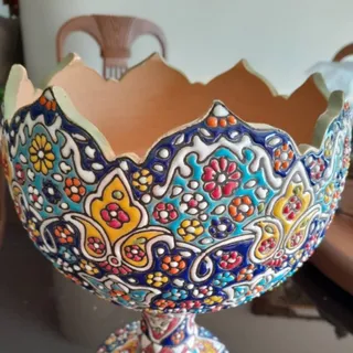 اجیل خوری مینا کاری سفالی