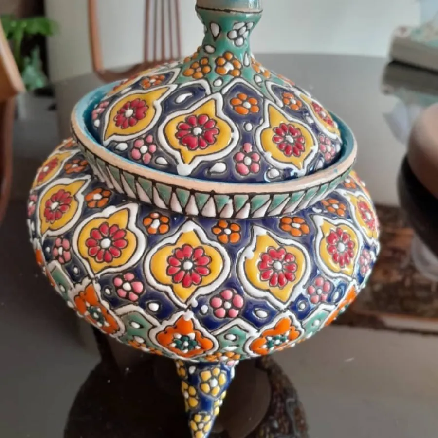 شکلات خوری مینا کاری