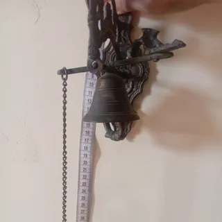 زنگوله و جا شمعی برنزی