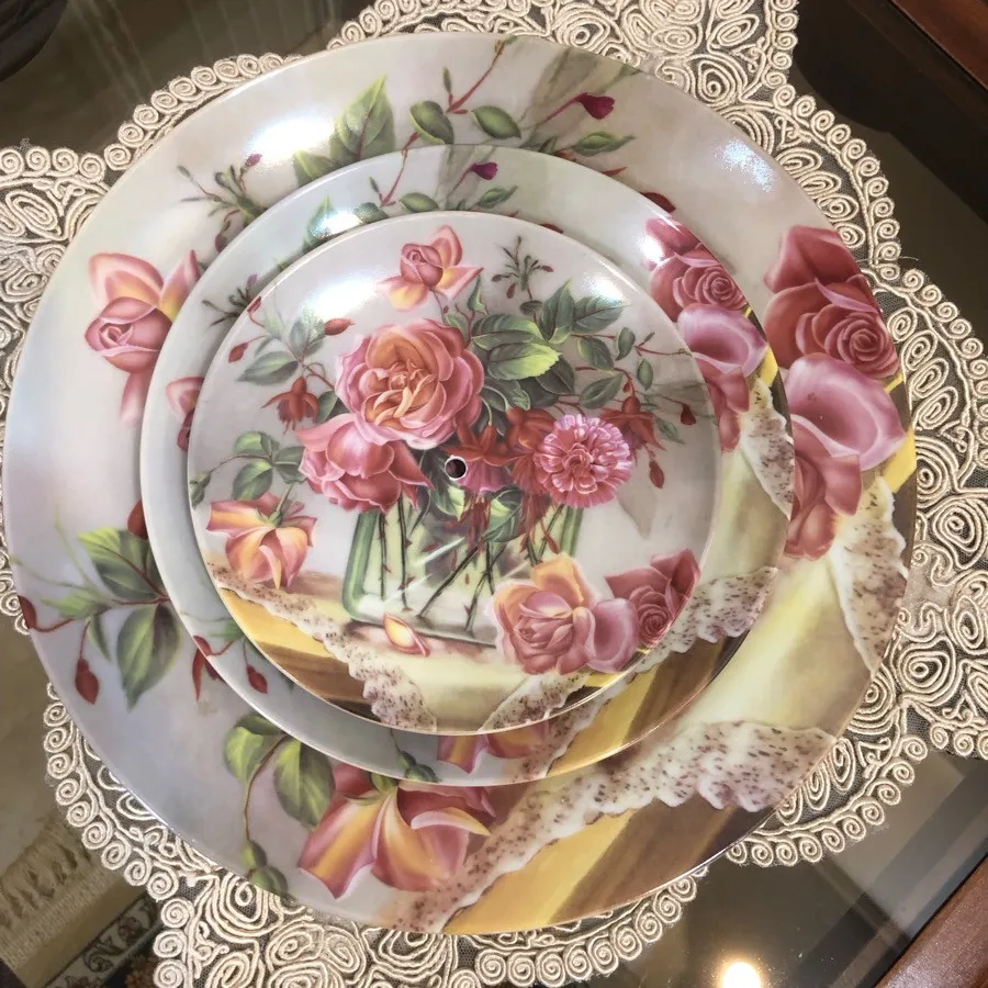 شیرینی خوری سه طبقه گلدار