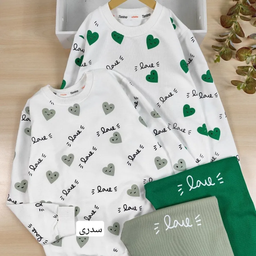 بلوز شلوار لبخند قلب ها