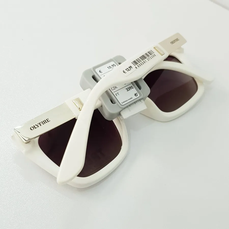 عینک سفید طلایی uv400