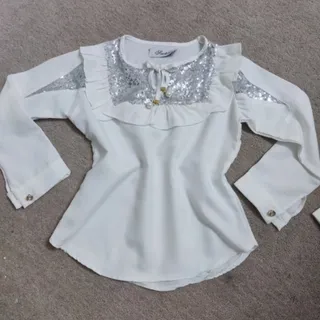 شومیز سفید دخترانه