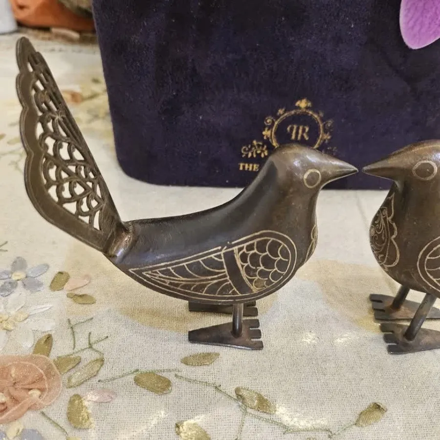جفت دکوری پرنده فولادی