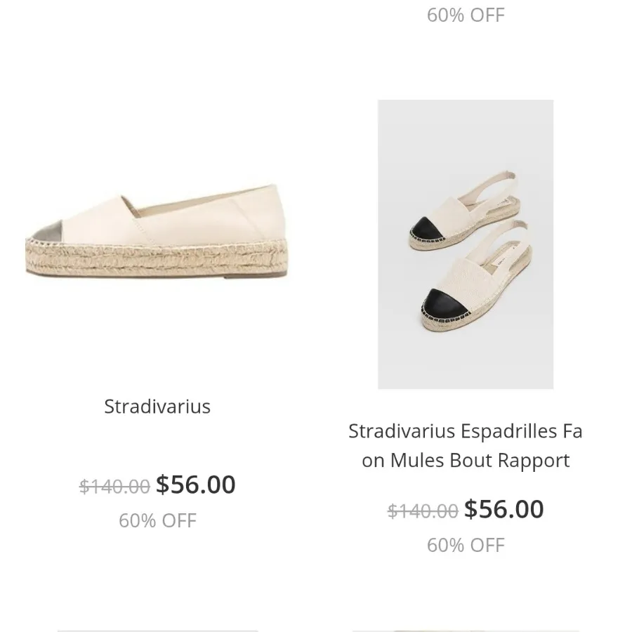 کفش کنفی اسپادریل اروپایی