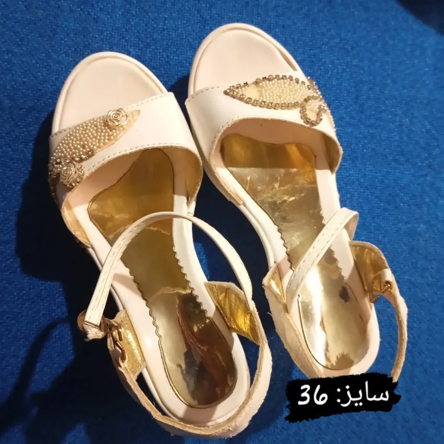 کفش سفید دخترانه. کد: 104