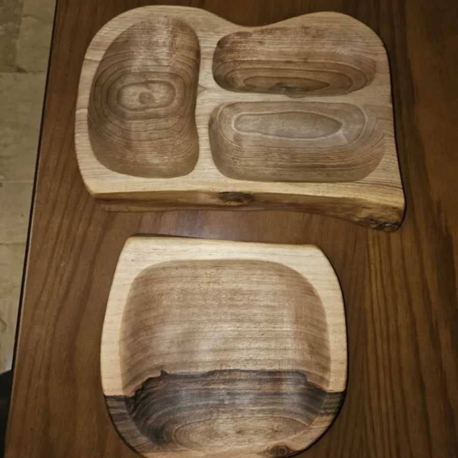 دوعدد ظرف چوبی نو