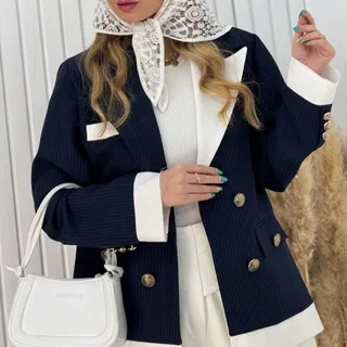 کت دیپلمات یقه سفید