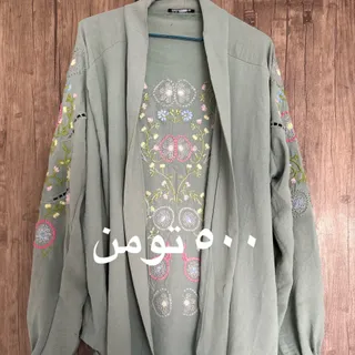 رویه گلدوزی سبز ترک