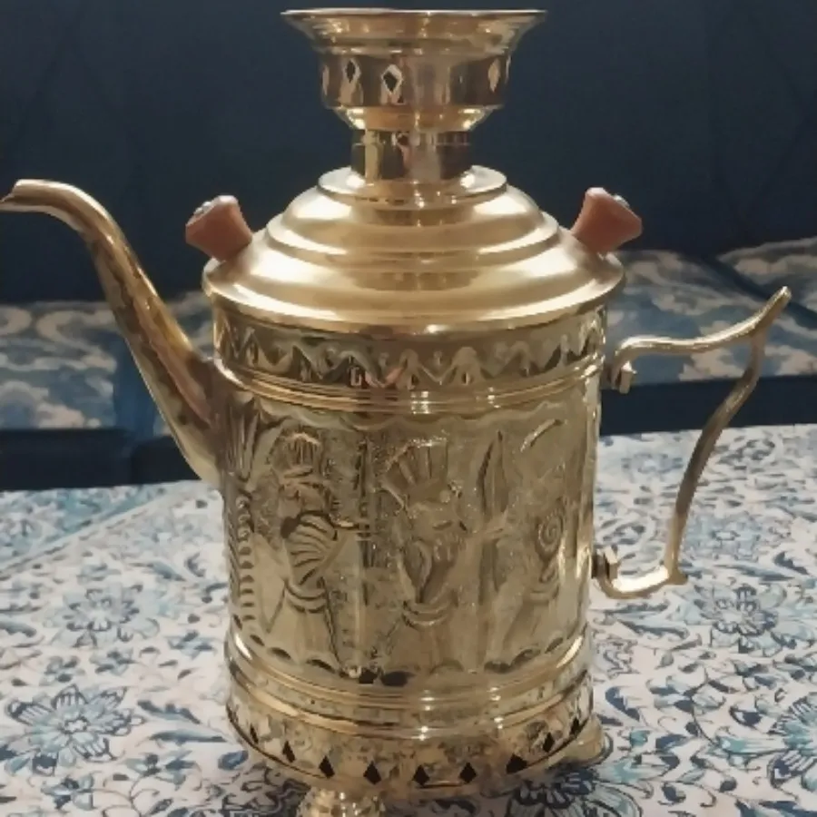 کتری شکاری مس قلمزنی شده