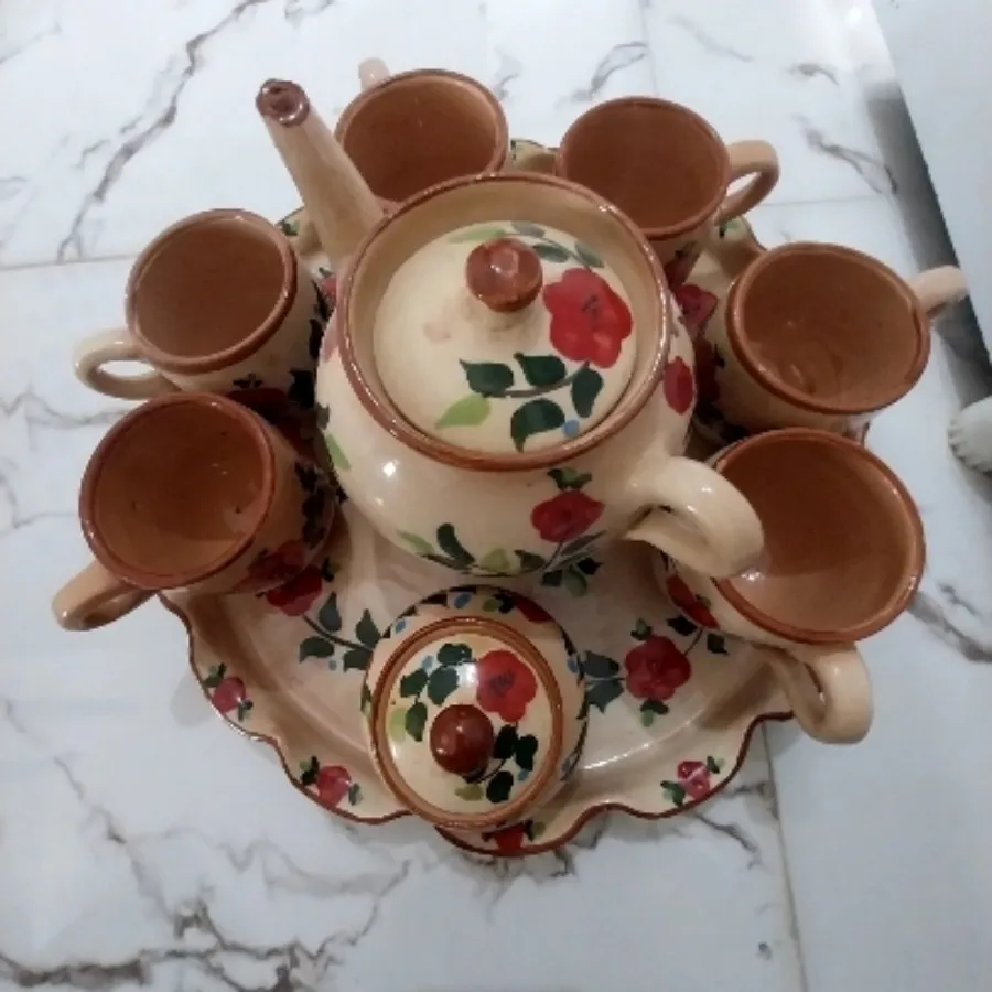 سرویس چایخوری سفالی