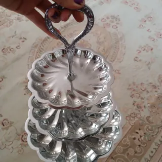 ظرف استیل سه طبقه
