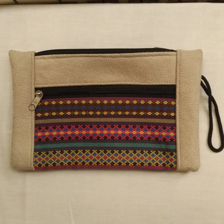 کیف دستی سنتی(چرم_گلیم)