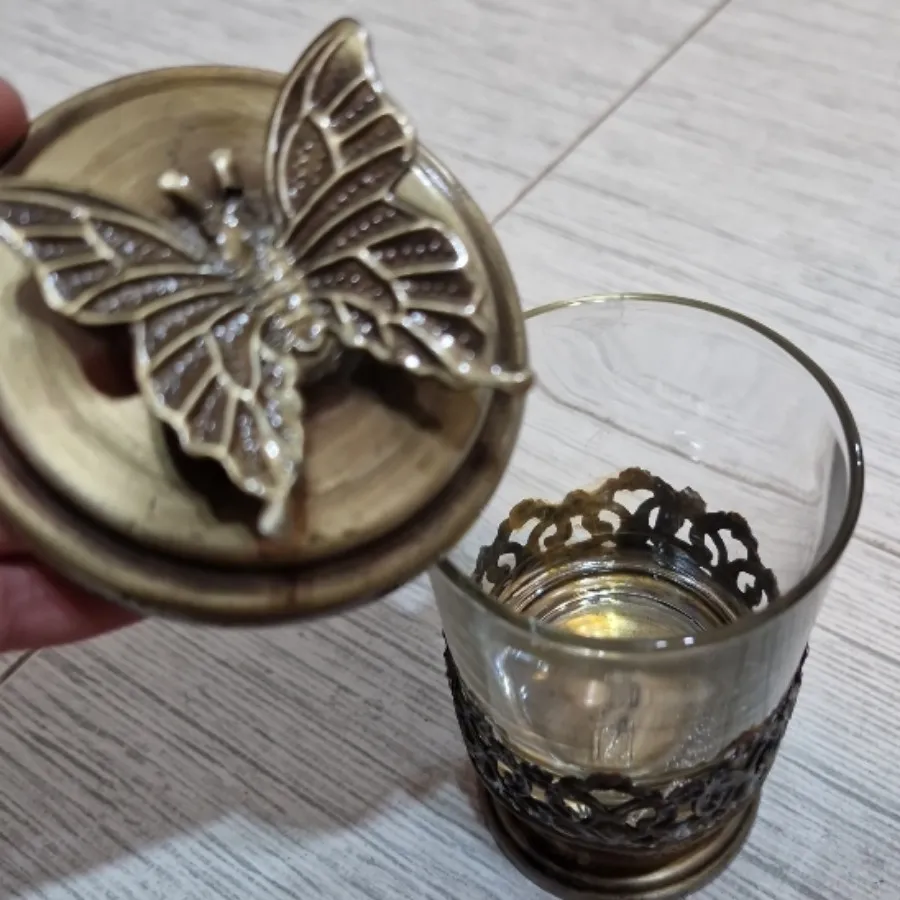 عسل خوری پایه دار برنجی