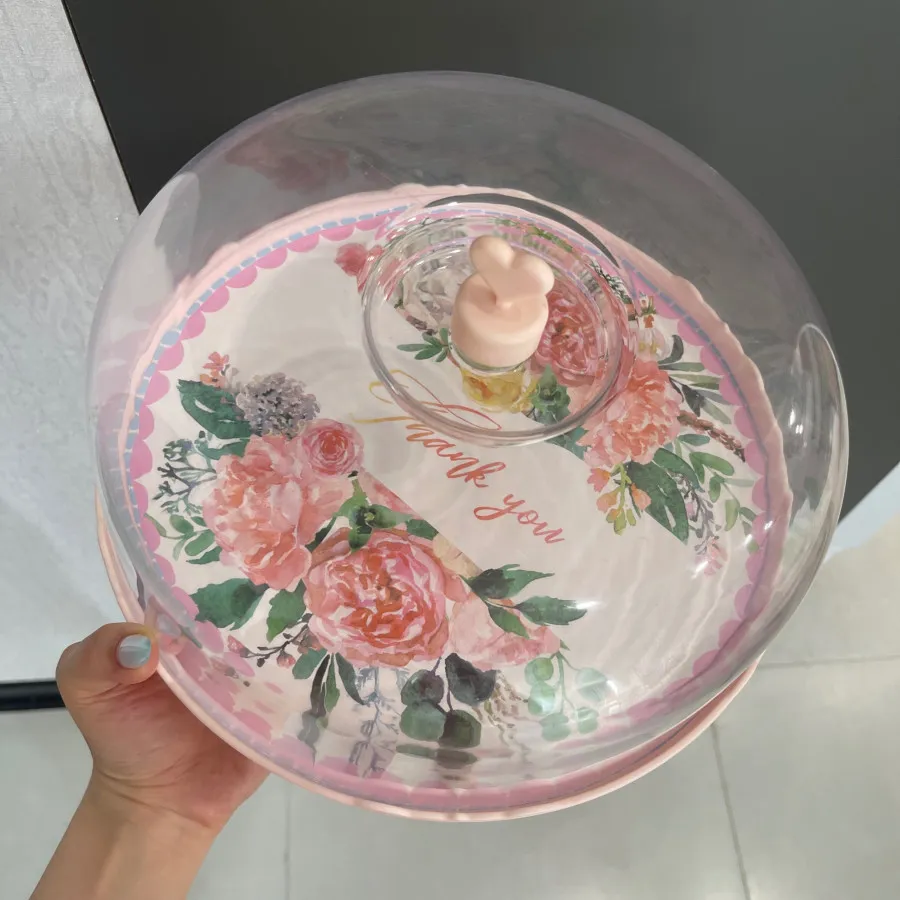 ظرف کیک درب دار