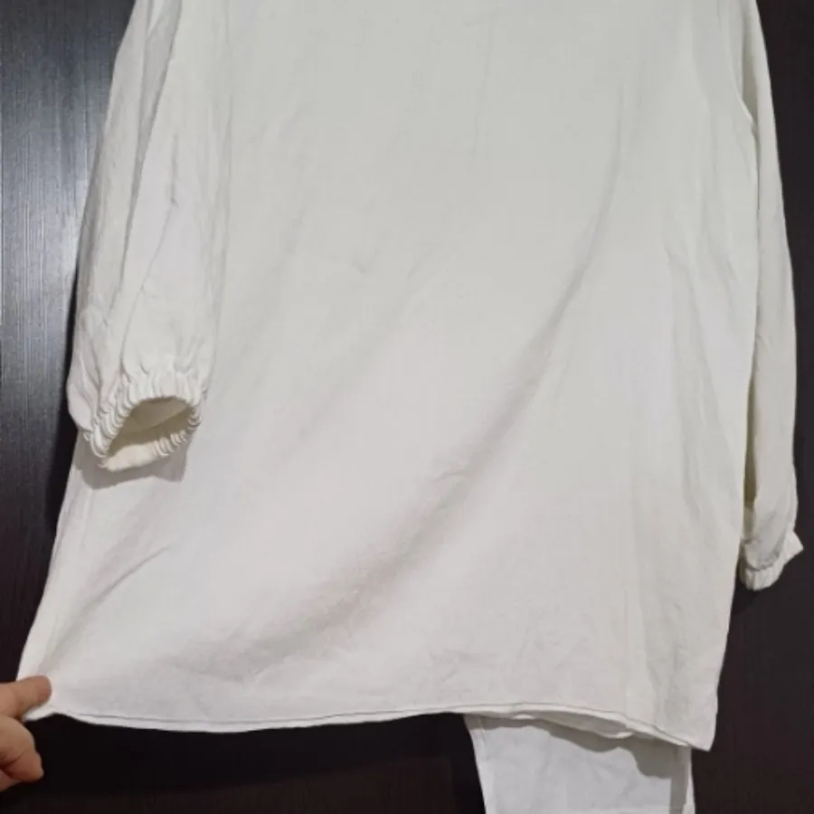 شومیز سفید دوتیکه