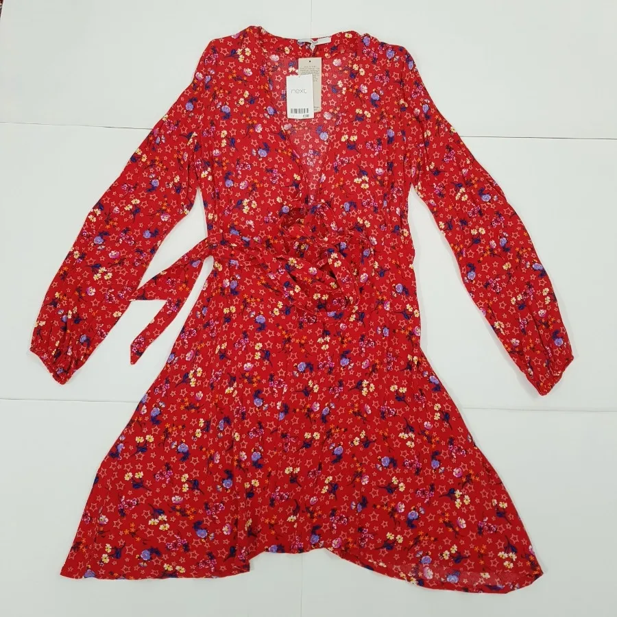 پیراهن قرمز گلدار نکست