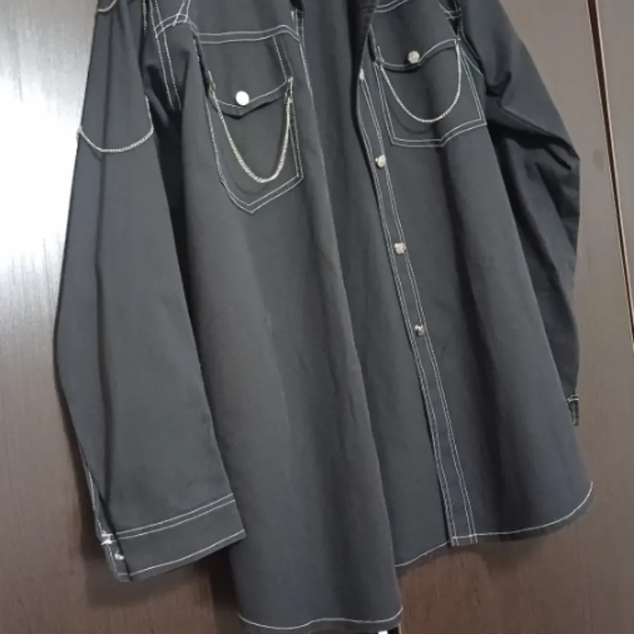 مانتو مشکی زنجیری