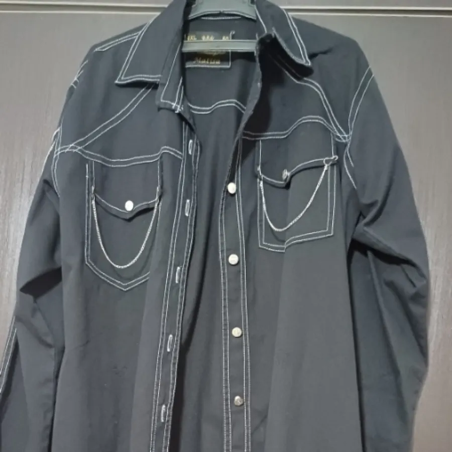 مانتو مشکی زنجیری