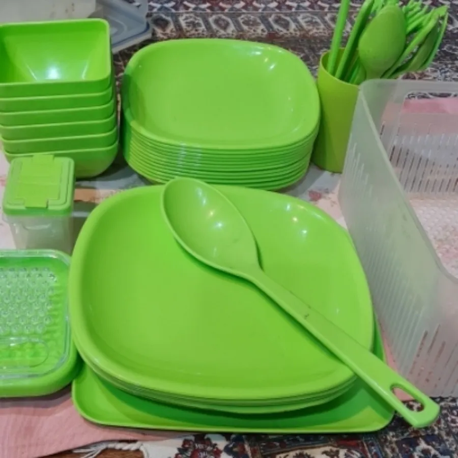ظروف مسافرتی سبز رنگ