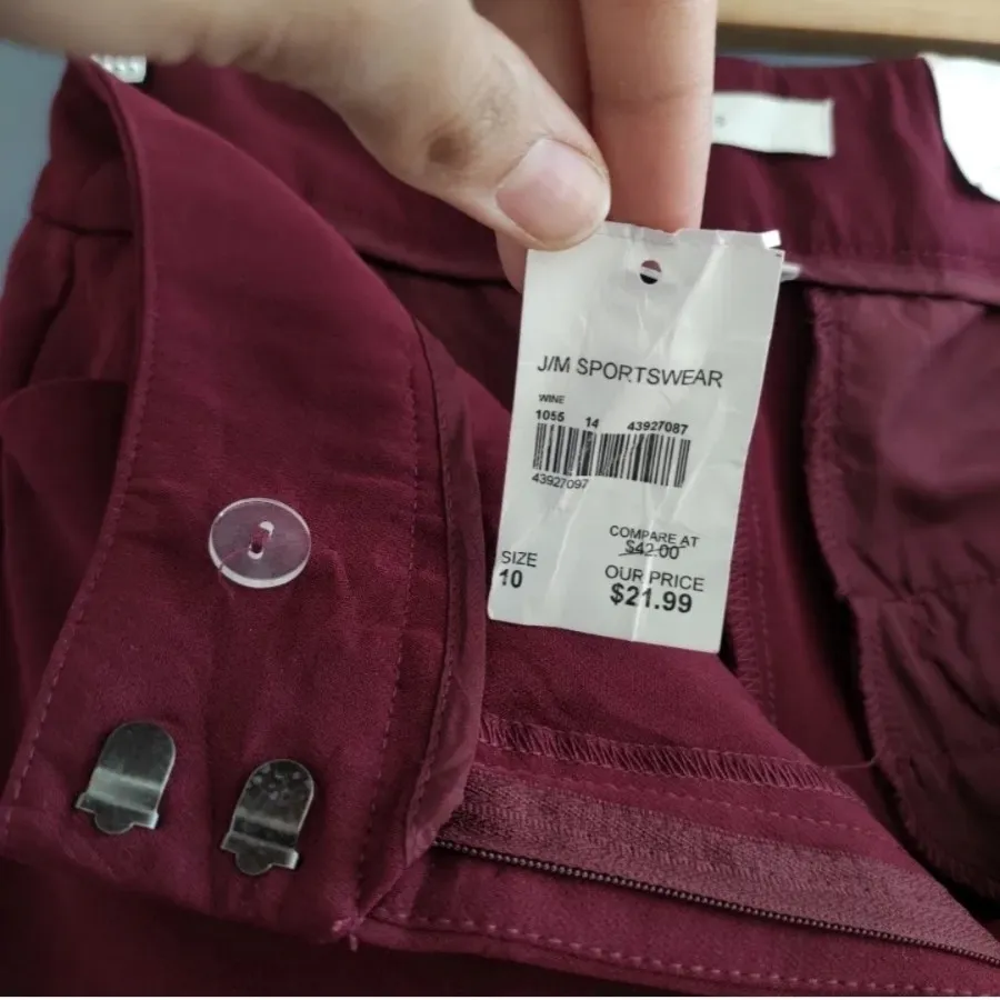 شلوار زرشکی برند اروپایی