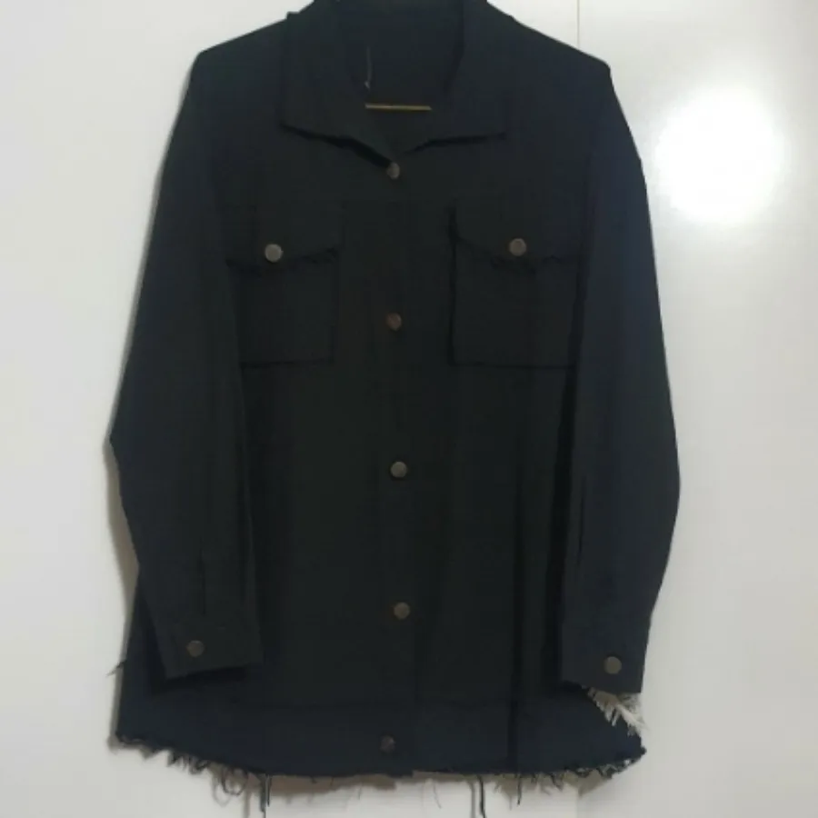 شومیز مانتویی جین کتان