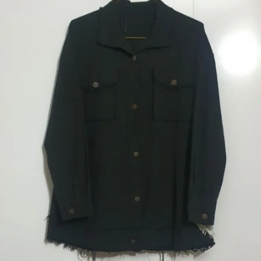 شومیز مانتویی جین کتان