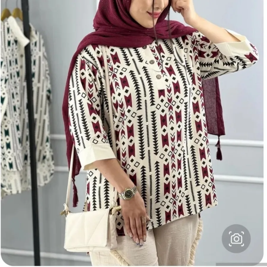 مانتو شومیزی لینن بوهو