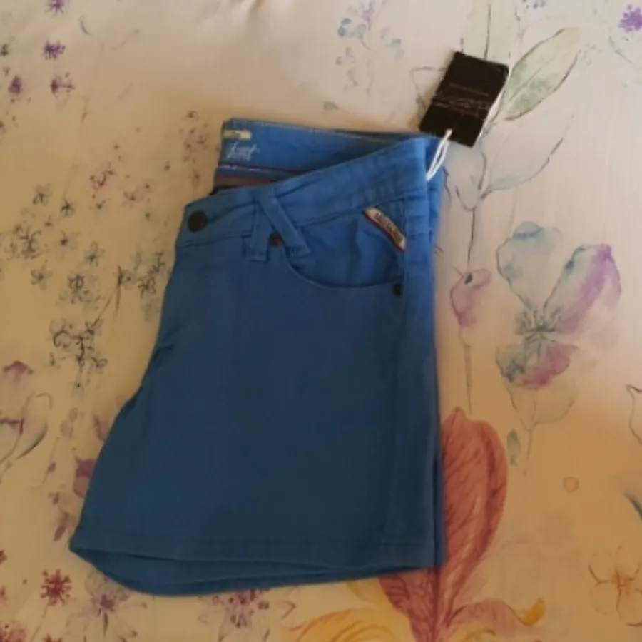 شلوارک جین کتان