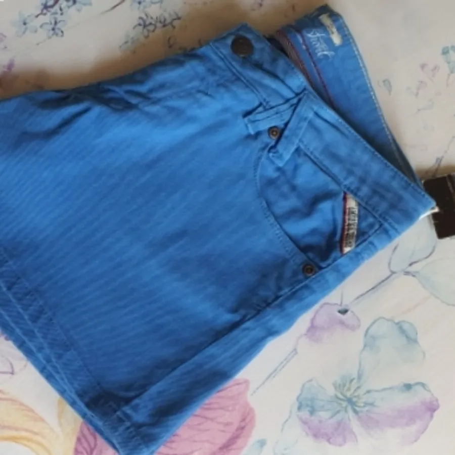 شلوارک جین کتان