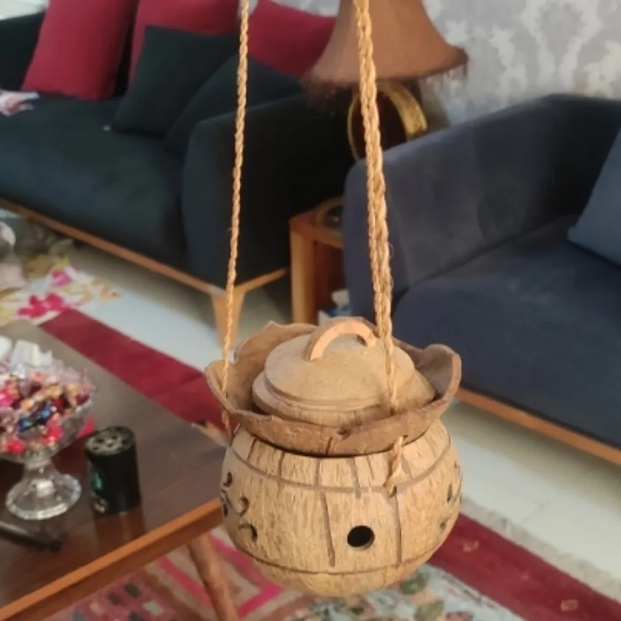 جای عود آویز پوست نارگیلی