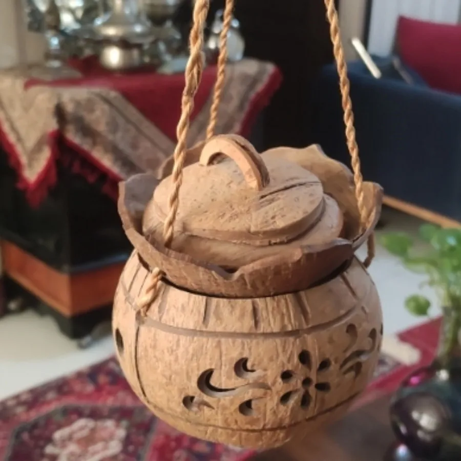 جای عود آویز پوست نارگیلی