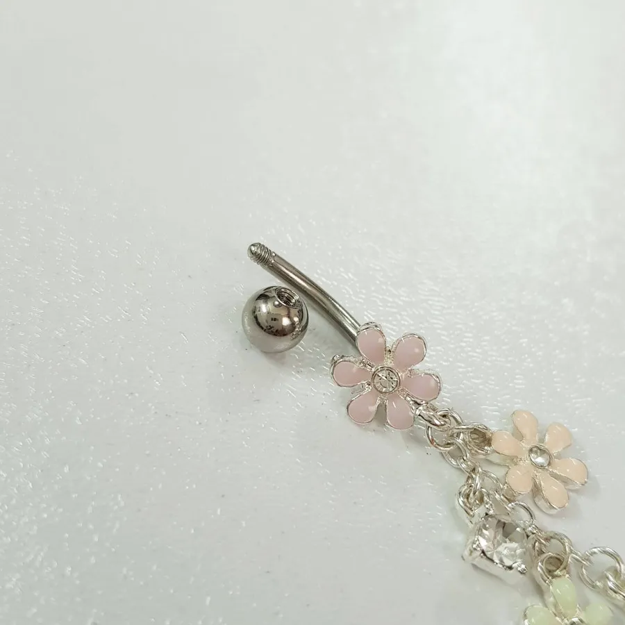 پرسینگ ناف استیل بابونه