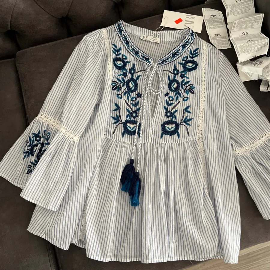 شومیز تابستانی زارا گلدوز