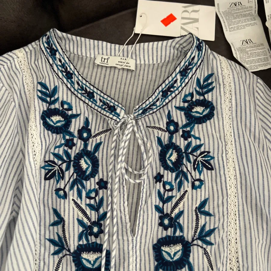 شومیز تابستانی زارا گلدوز