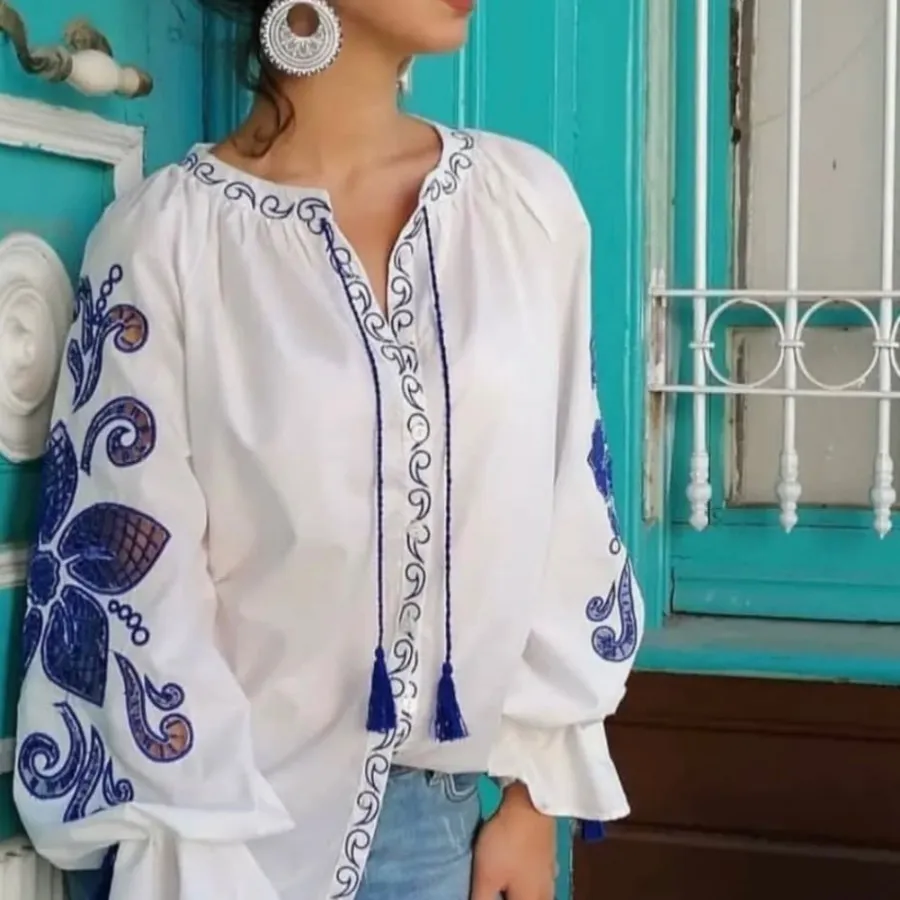 شومیز ترک خامه دوزی