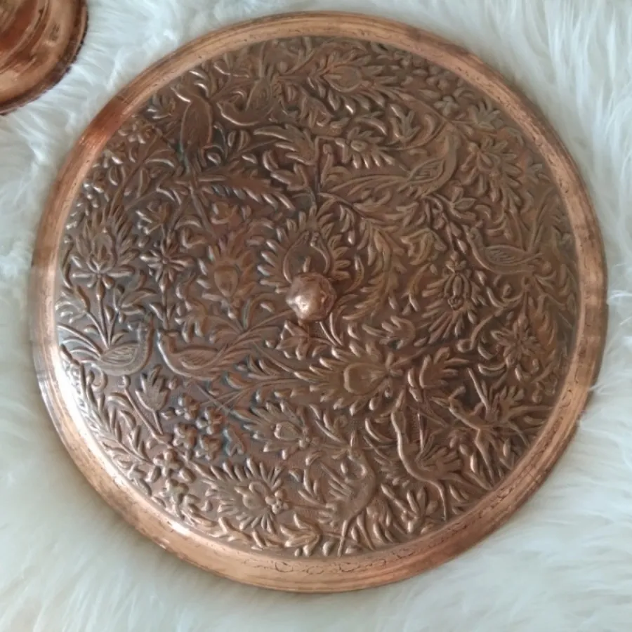 آجیل خوری سیاه قلم مسی