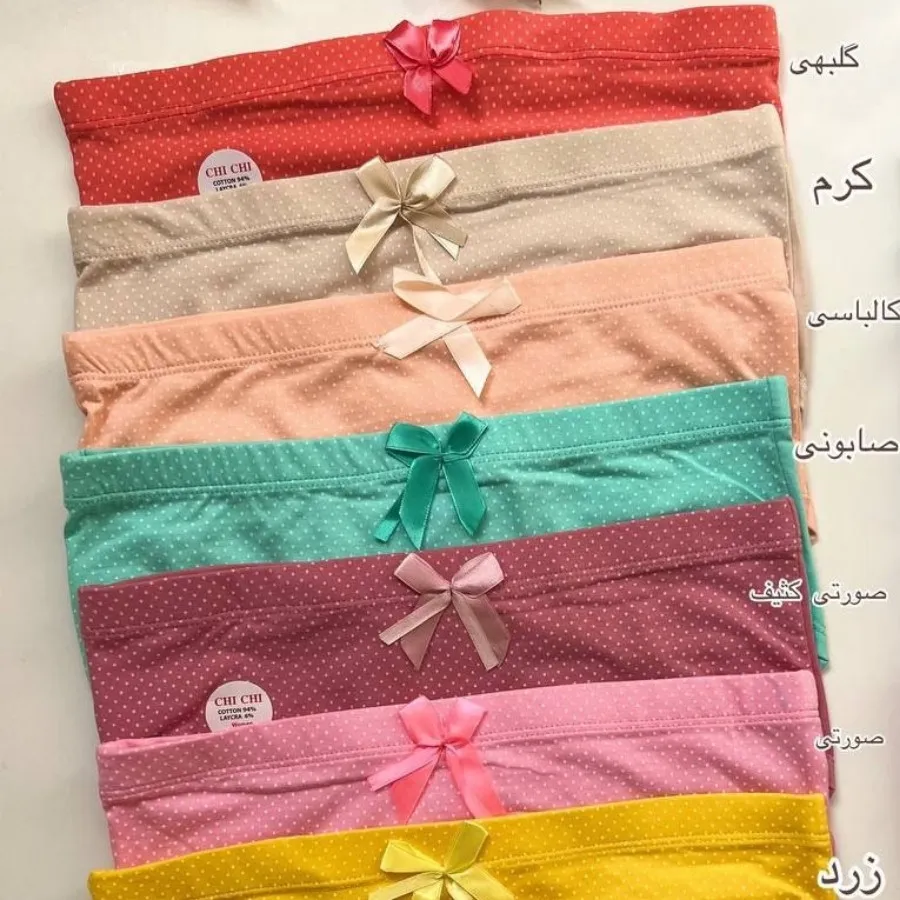 شورت نخ پنبه خالدار