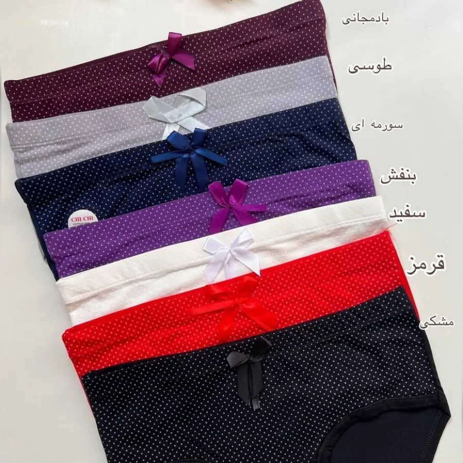 شورت نخ پنبه خالدار