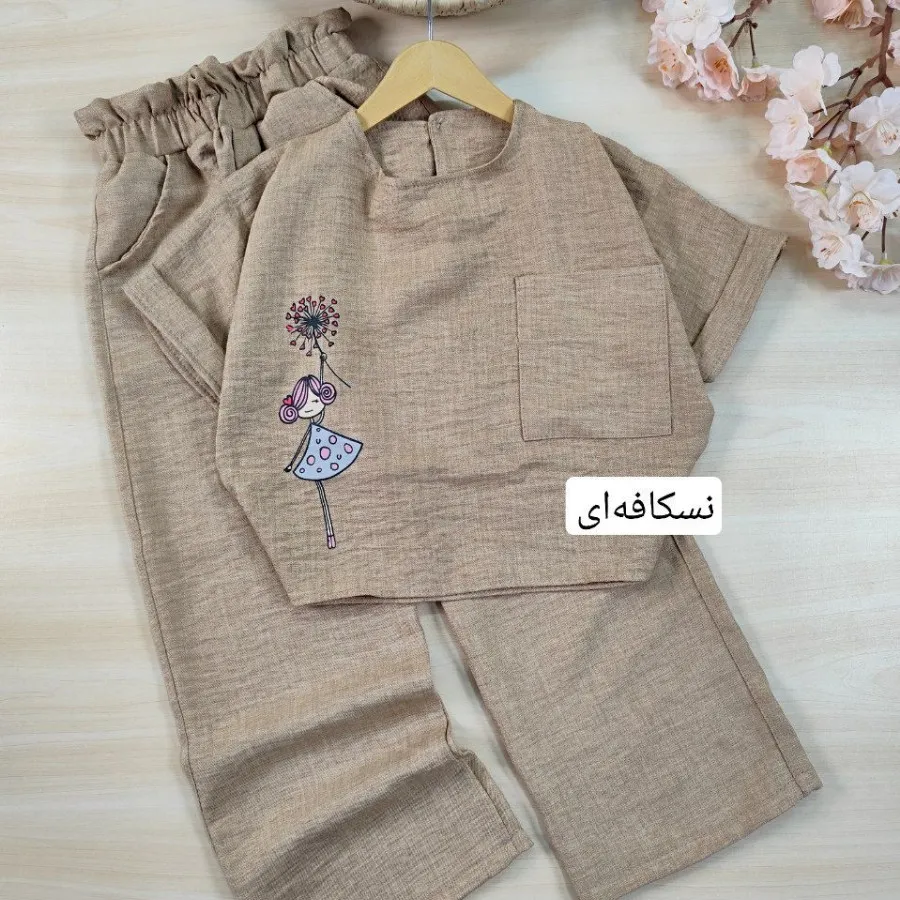 کراپ شلوار دختر و قاصدک