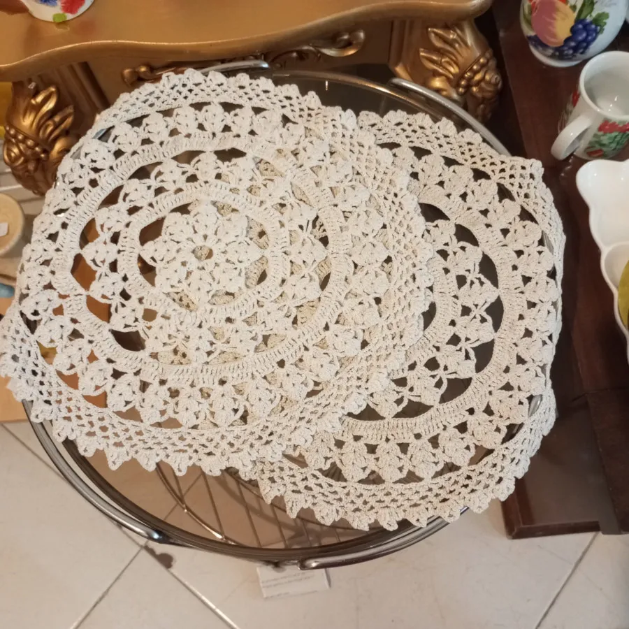 رومیزی گیپور دست بافت