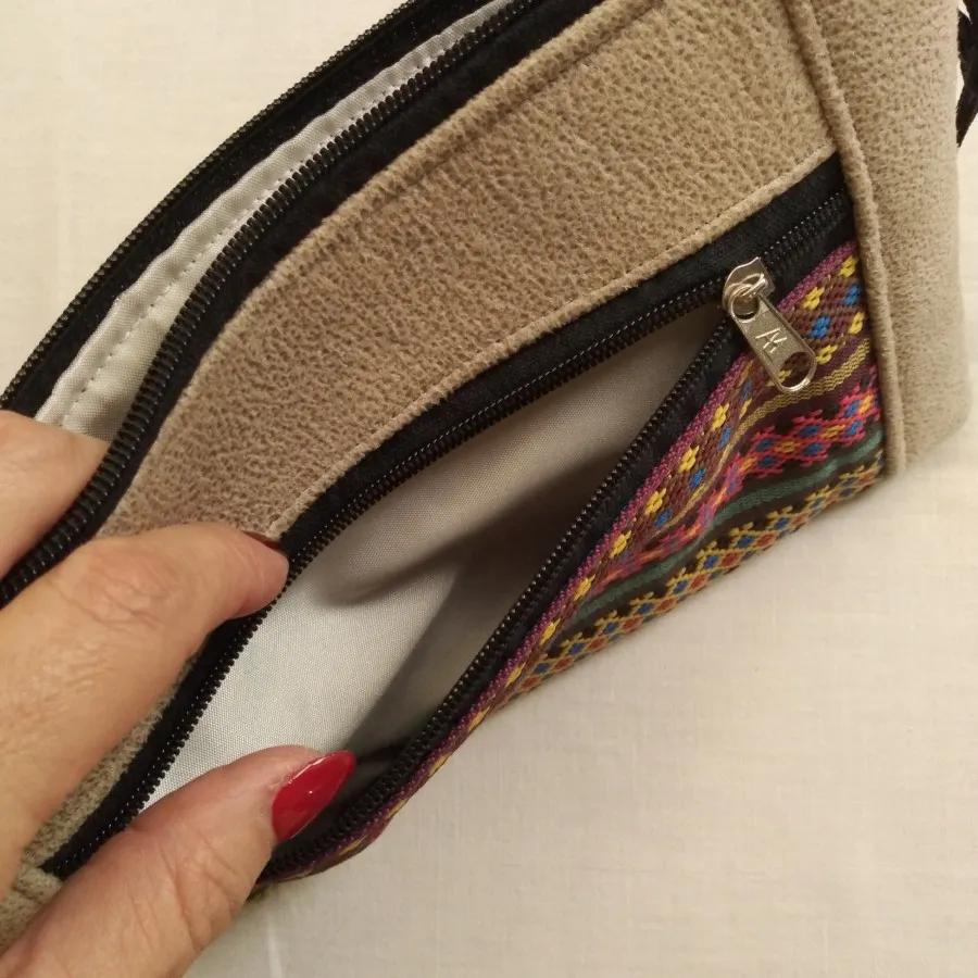 کیف دستی سنتی(چرم_گلیم)