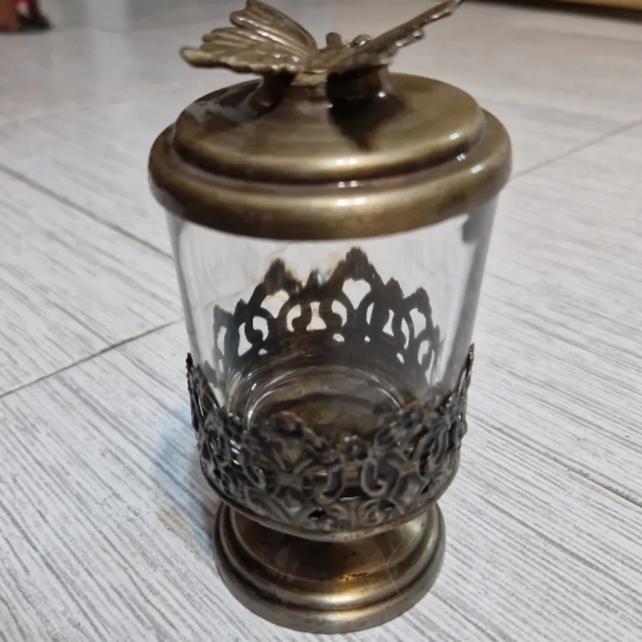 عسل خوری پایه دار برنجی