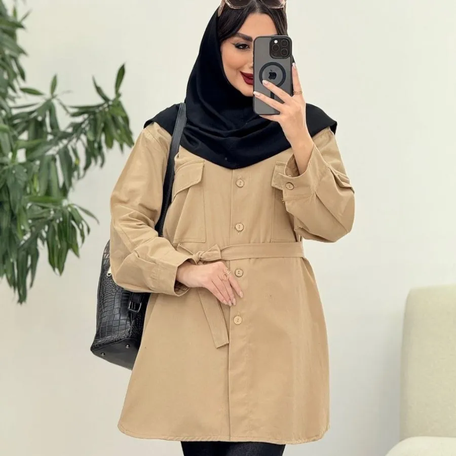 مانتو کتان شیک