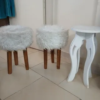 پاف پشمی و استند گلدان