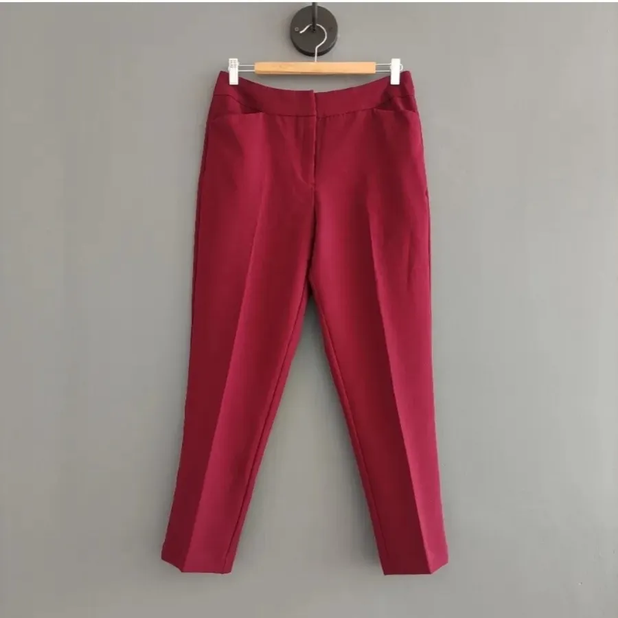 شلوار زرشکی برند اروپایی