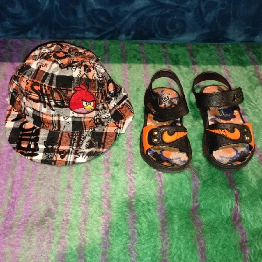 ست صندل و کلاه تابستانه